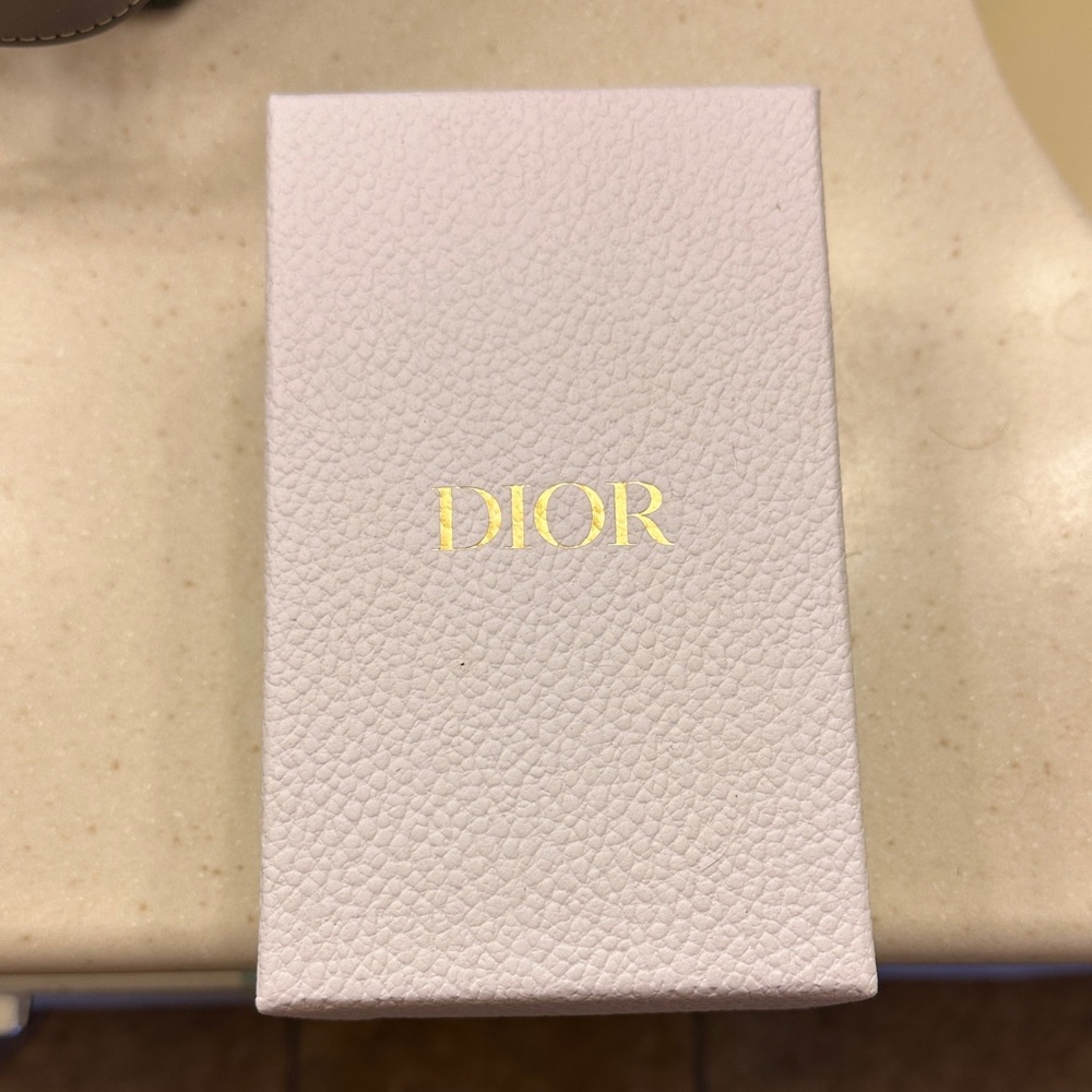 Dior White and Gold Textured Box